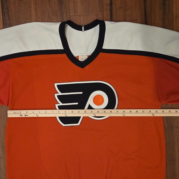 Vintage 1980's CCM Philadelphia Flyers Jersey Men's Large Maska - Picture 9 of 11